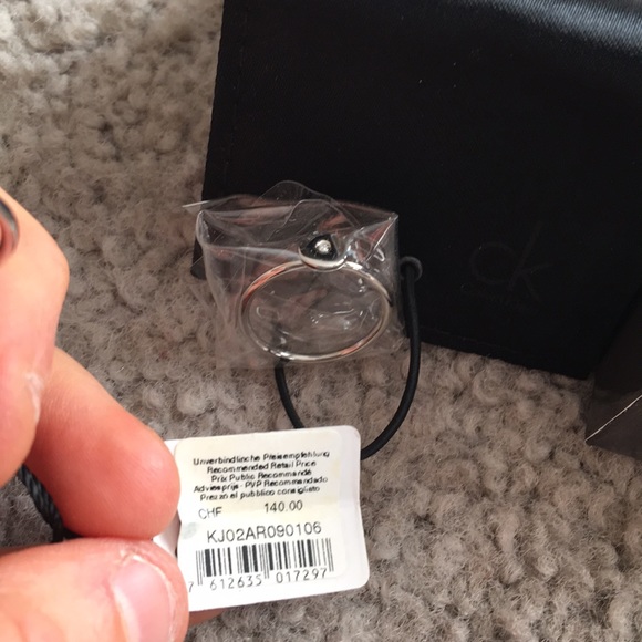 Calvin Klein silver ring duo/double set nwt (box) - Picture 4 of 8